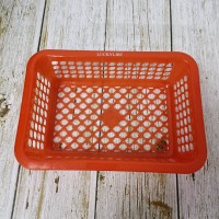 LUCKYLJBT Durable Plastic Basket for Household Use - Multipurpose Storage Solution, Easy to Clean & Stackable